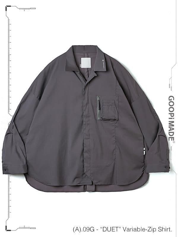 GOOPiMADE “DUET“ Variable-Zip Shirt