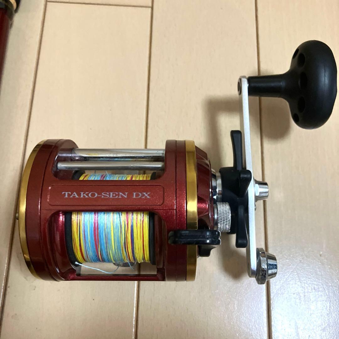 タコ釣り　タコ専用ロッドとリールセット　タコエギング、タコテンヤ