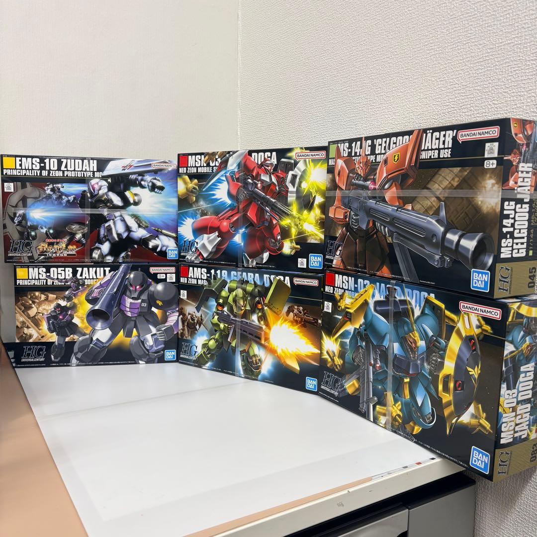 は*ん様 HGガンプラ まとめ売り ヤクト・ドーガ ザクⅠ ヅダ ギラ・ドーガ