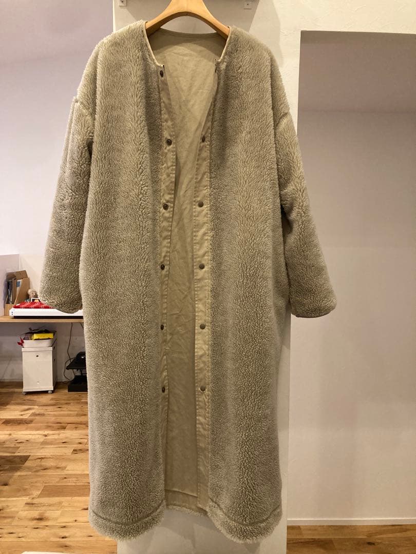 Veritecoeur ヴェリテクール リバーシブル ボア フリース コート