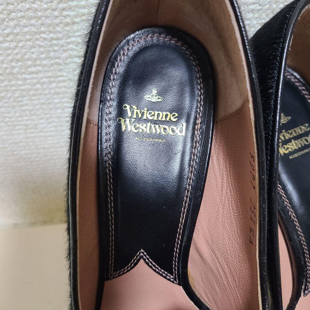 Vivienne Westwood ハラコ パンプス オーブ ロゴ 23.5cm