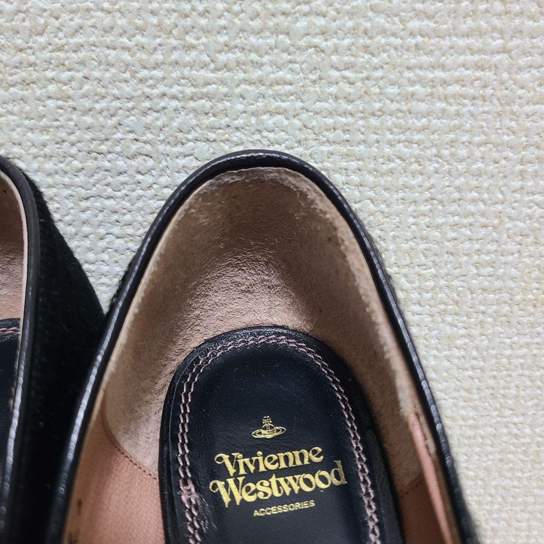 Vivienne Westwood ハラコ パンプス オーブ ロゴ 23.5cm
