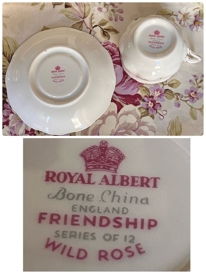 【英国ビンテージ】ロイヤルアルバート★ワイルドローズ★C/S