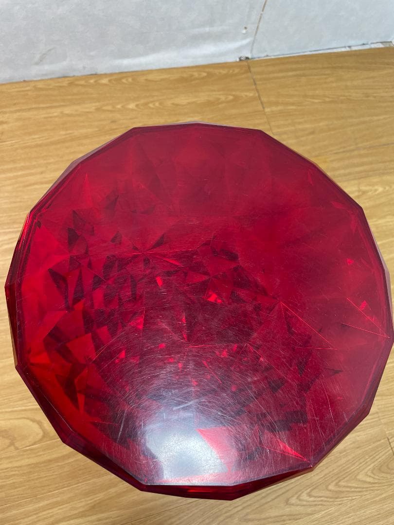 K☆1106 Kartell スツール STONE　レッド