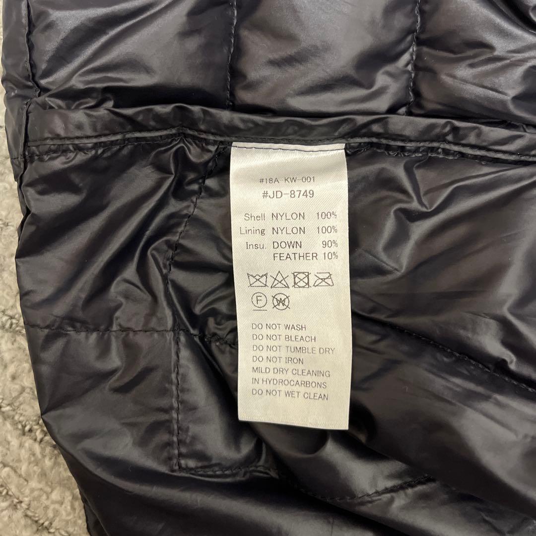 DANTON ダウンベスト サイズ36 黒