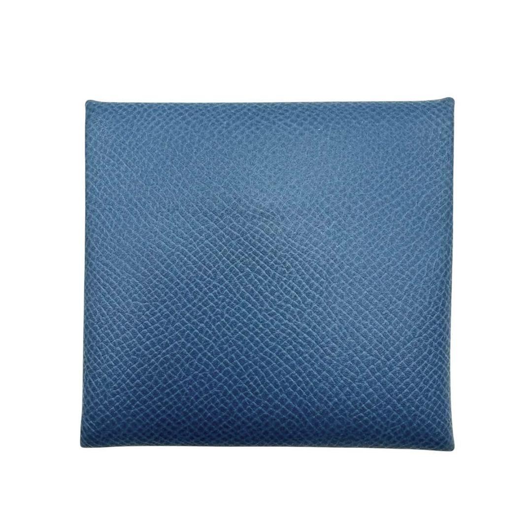 エルメス バスティア ケース　ヴォーエプソン レザー　ブルーグレー　C刻印