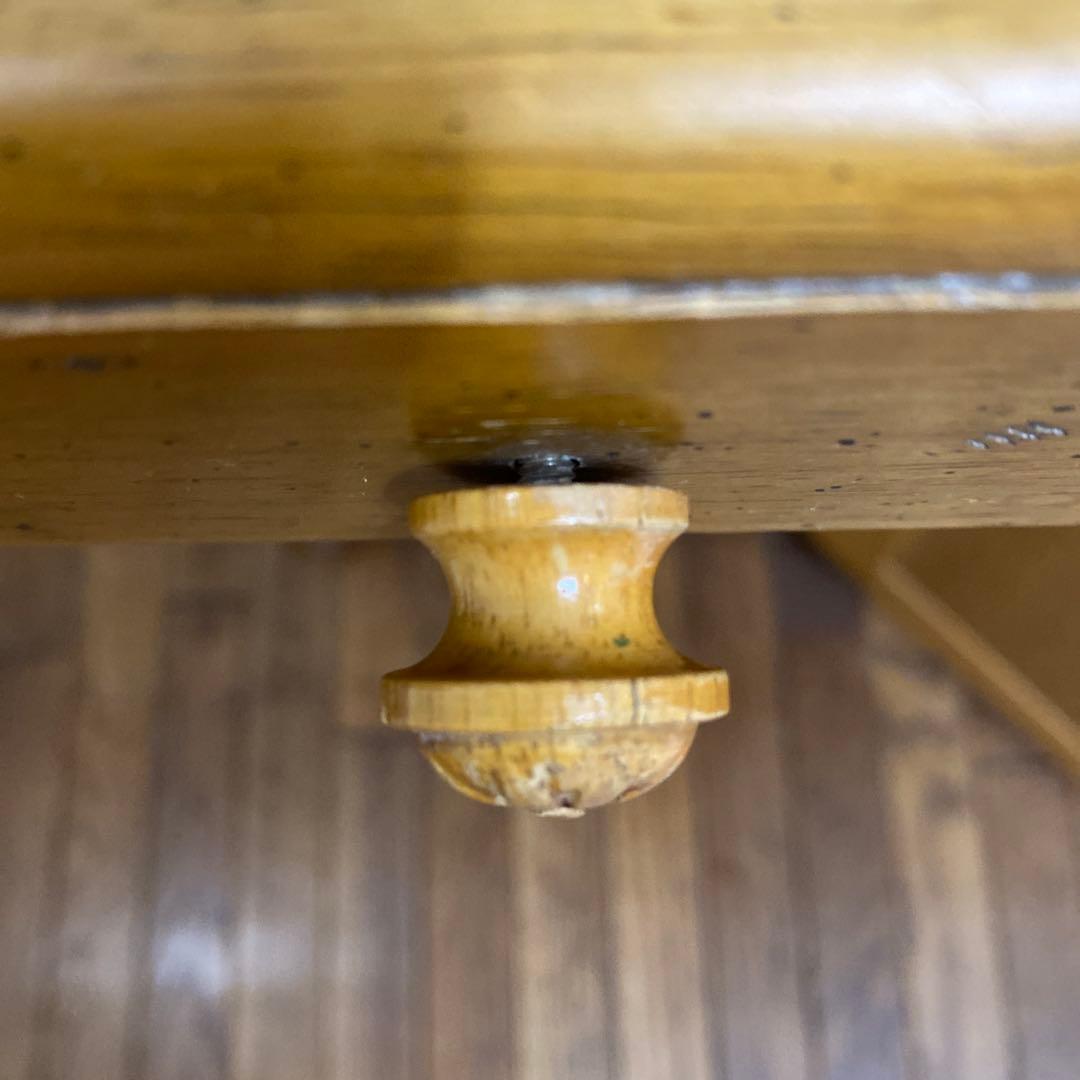 カリモク【電話台】 木製　アンティーク　花台 収納棚