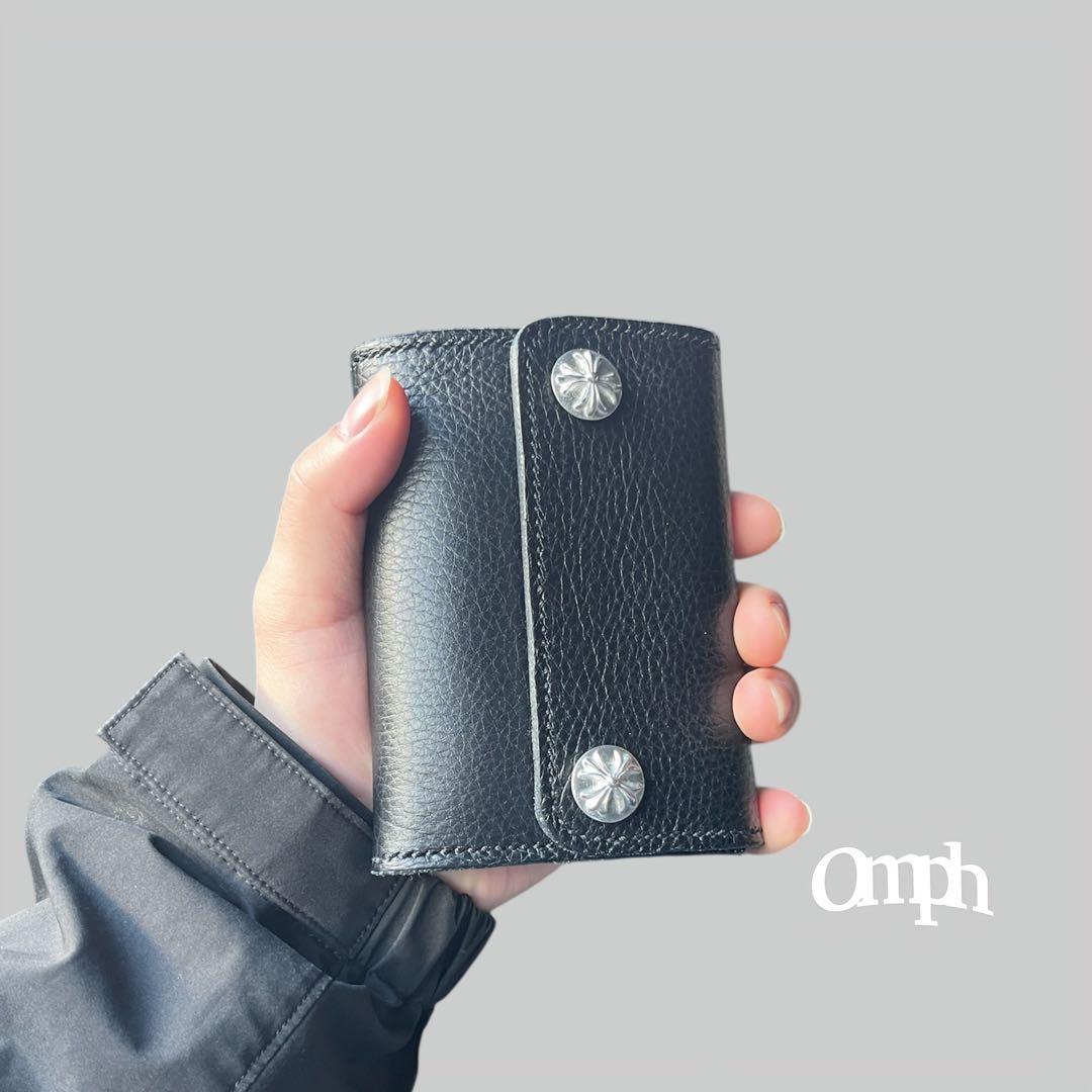 レザーウォレット コンチョ付き 本革 レザークラフト コンパクト財布