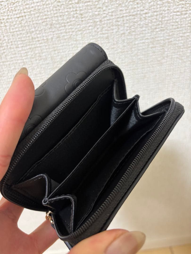 「MARY QUANT 」ブラック 三つ折り財布
