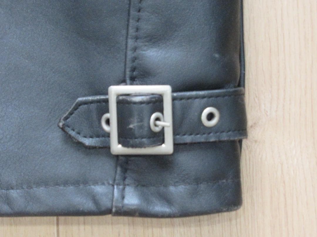 SCHOTT USA 643 ブラックレザー シングルライダースジャケット