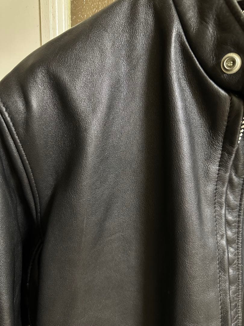 schott レザージャケット ライダース　シングル　ライナー付きXLサイズ