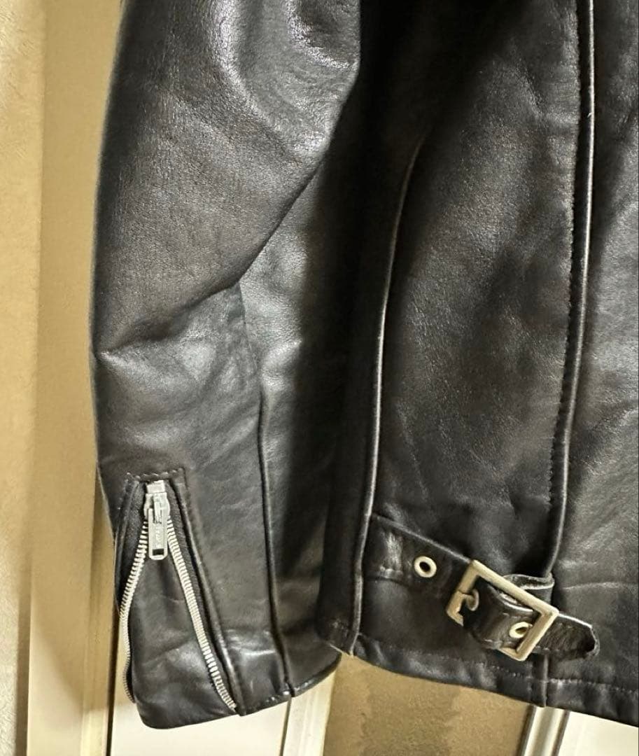 schott レザージャケット ライダース　シングル　ライナー付きXLサイズ