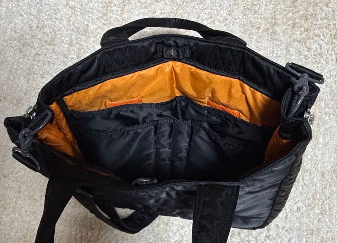 PORTER TANKER 2WAYトートバッグ★ブラック