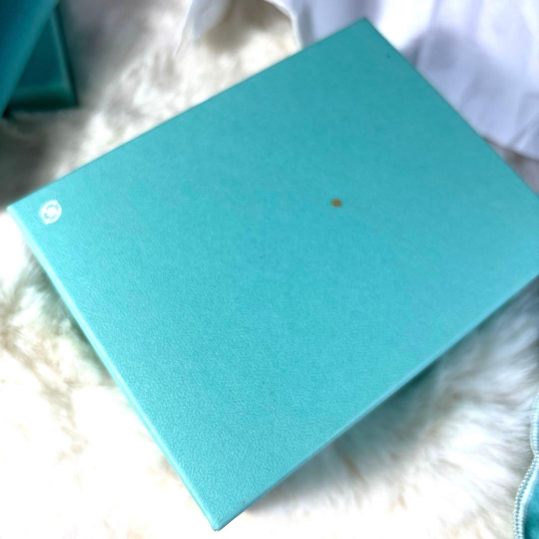✨美品✨ティファニー　TIFFANY＆CO　キーケース　レザー　ブルー　シボ革