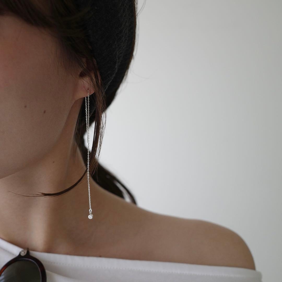 unique/ユニーク SLOBE別注 ダイヤモンドチェーンピアス