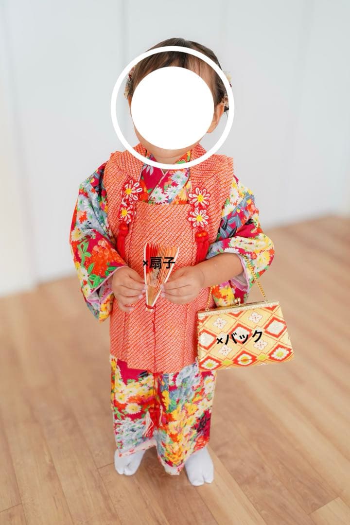 アンティーク　七五三　3歳　被布着物セット