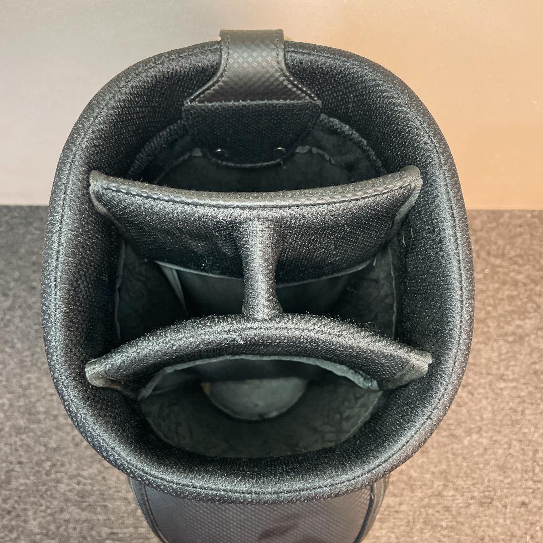 XXIO ゼクシオ キャディバッグ 5分割 カーボン調 ブラック 黒