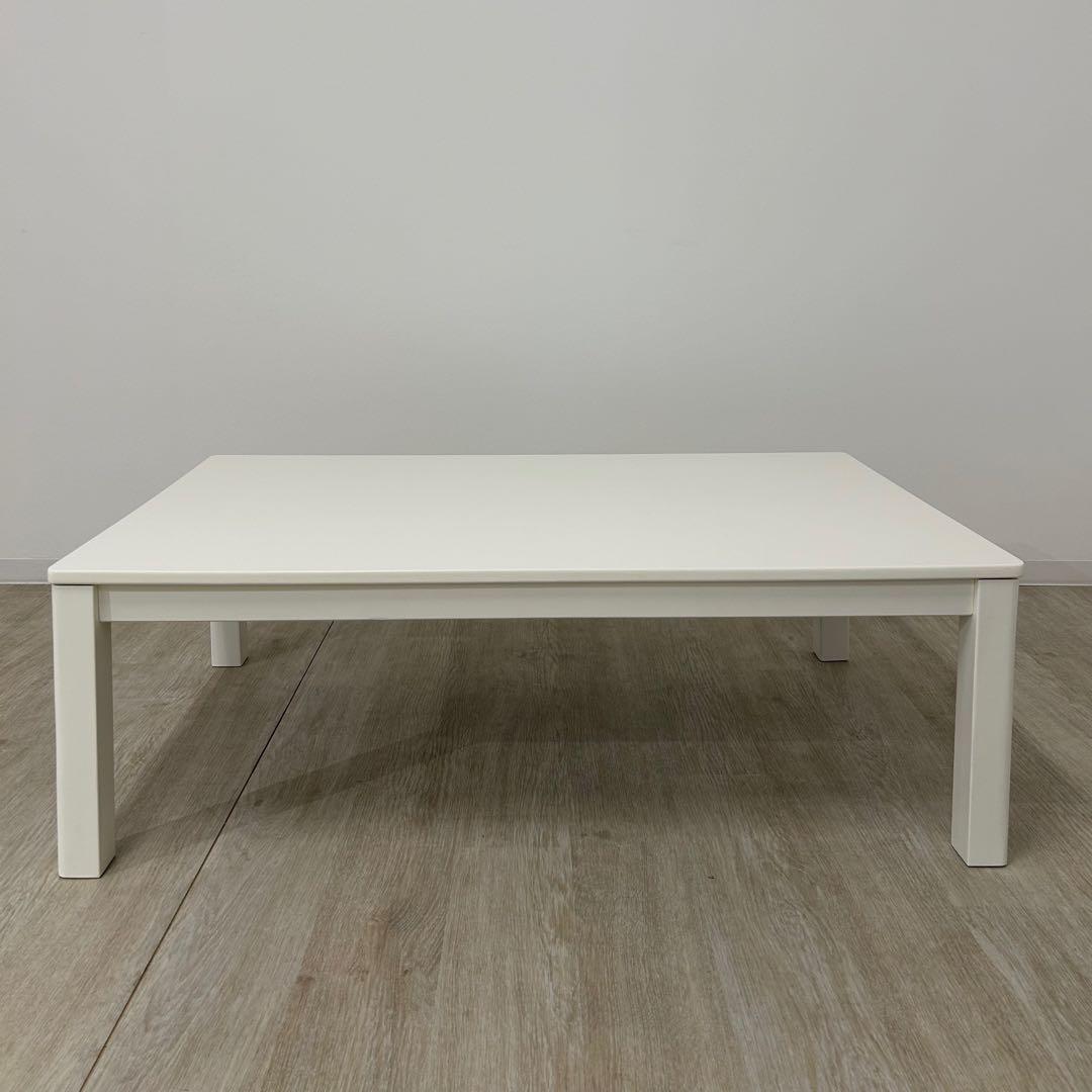 新品・在庫処分品★白いこたつ 120cm 長方形 シンプル 北欧風 家具調こたつ
