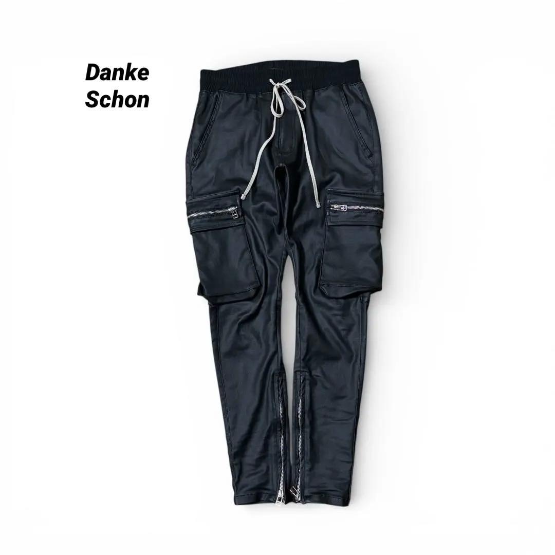 美品 Danke Schon ダンケシェーン レザーパンツ 30