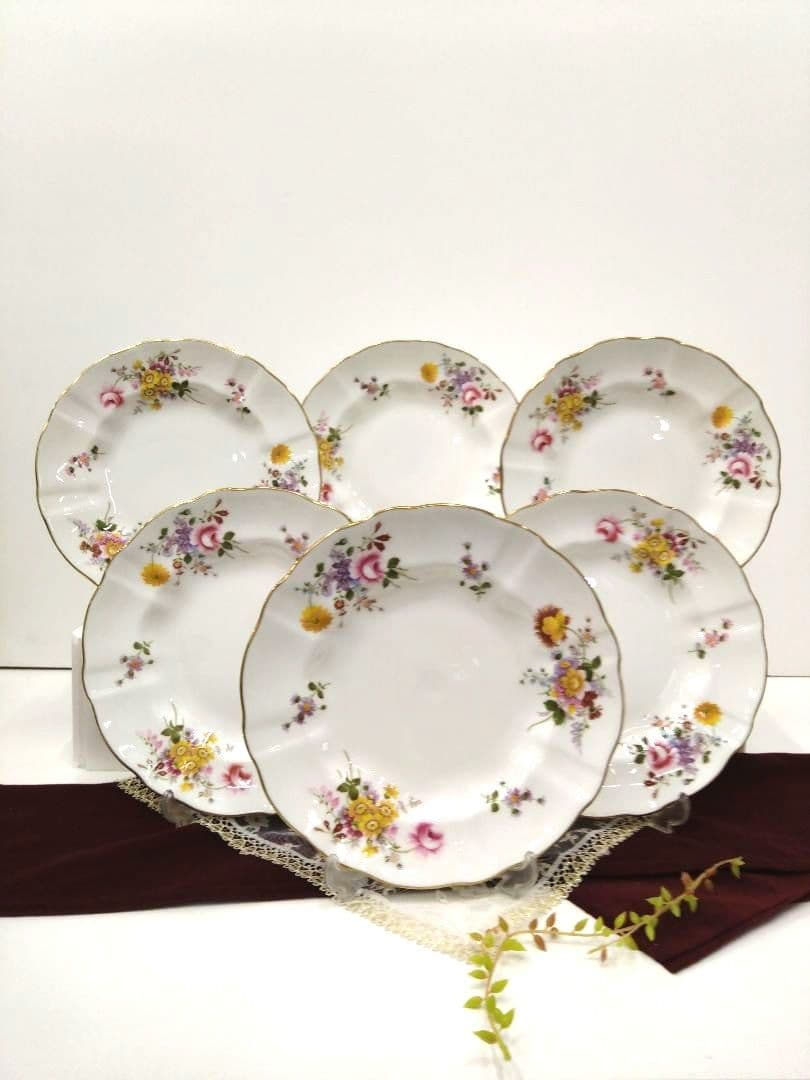 英国 アンティーク ロイヤルクラウンダービー ポジー プレート 6枚