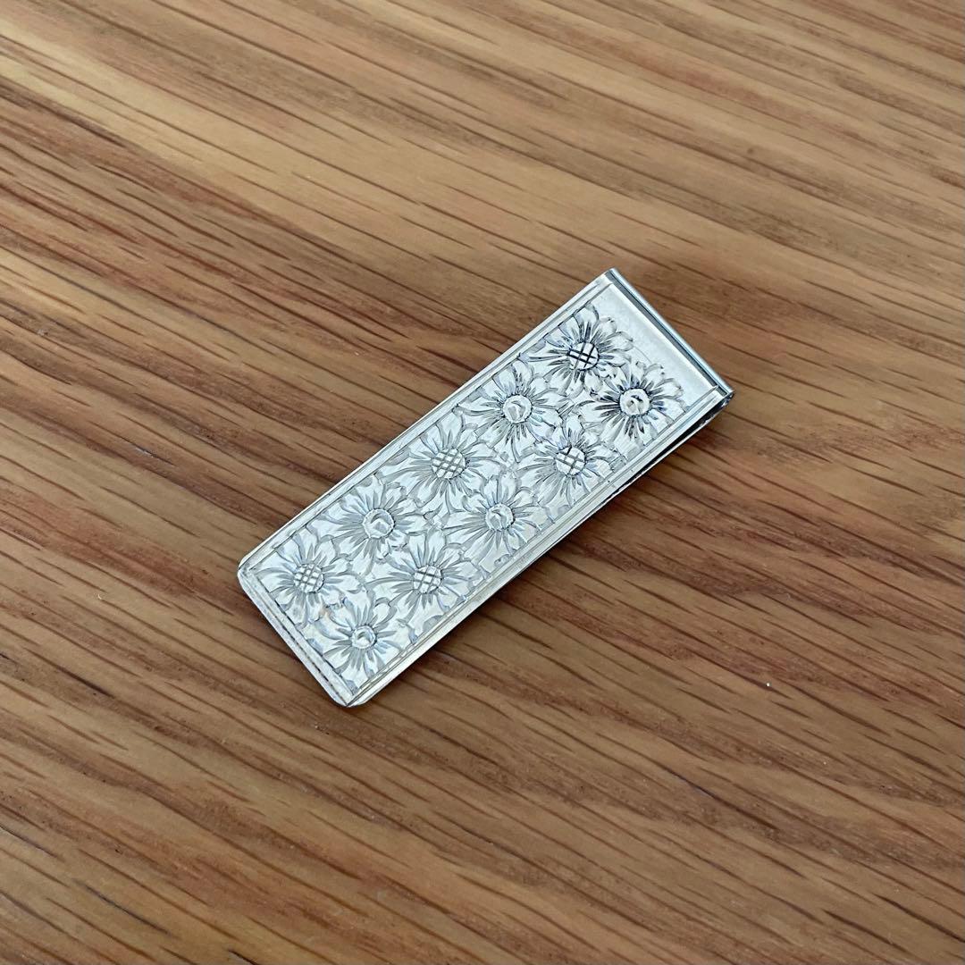小物 vintage silver800 money clip