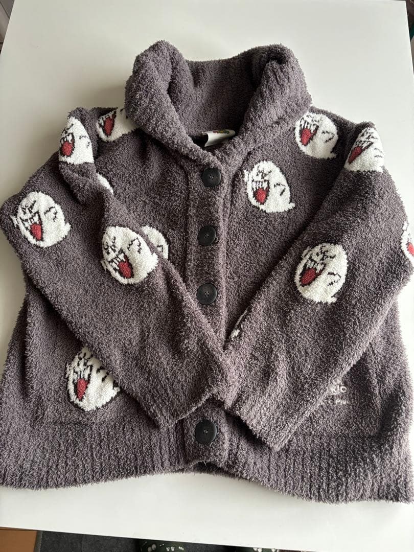 ジェラートピケ スーパーマリオ テレサ ジャガード カウチン カーディガン