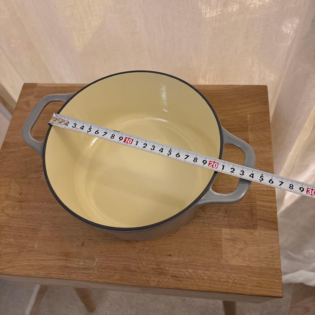 未使用 CHASSEUR 両手鍋 20cm グレー