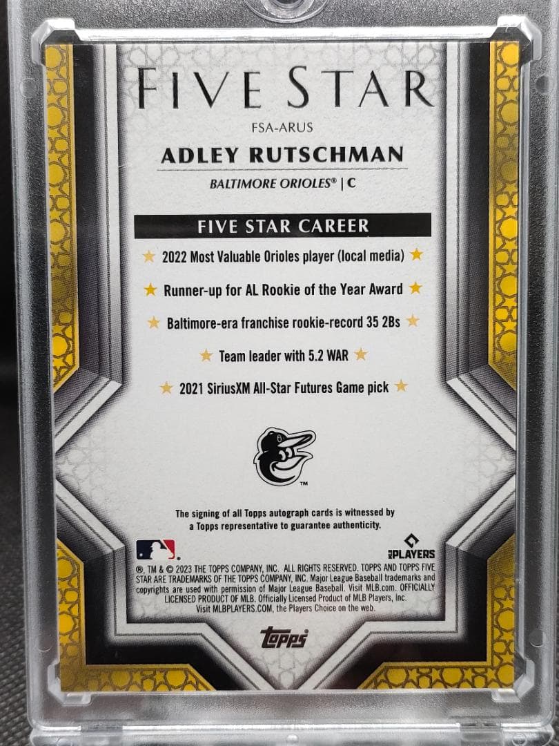 【美品】Adley Rutschman_直筆サイン_シリアル#50_RCカード