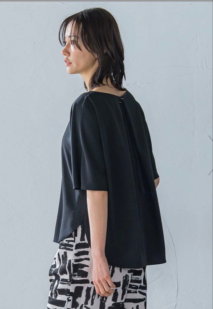 キレイ*リラックス ハーフスリーブブラウス≪洗濯機で洗える≫