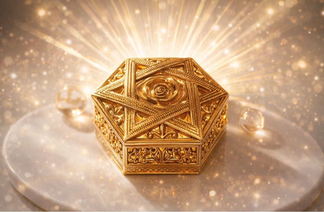 浄化を呼び込む六芒星薔薇守護箱✨ゴールドボックス　浄化年がやってきます　準備を！