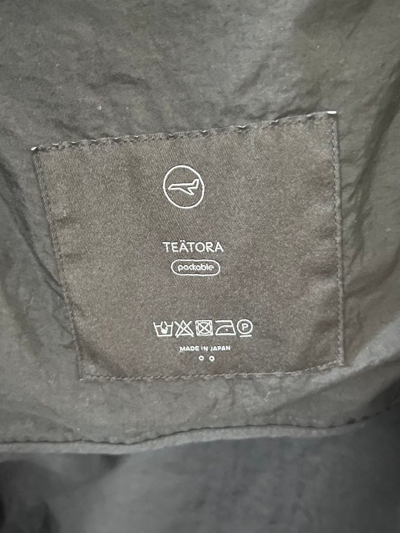 テアトラ デバイスコートteatora device coat packable
