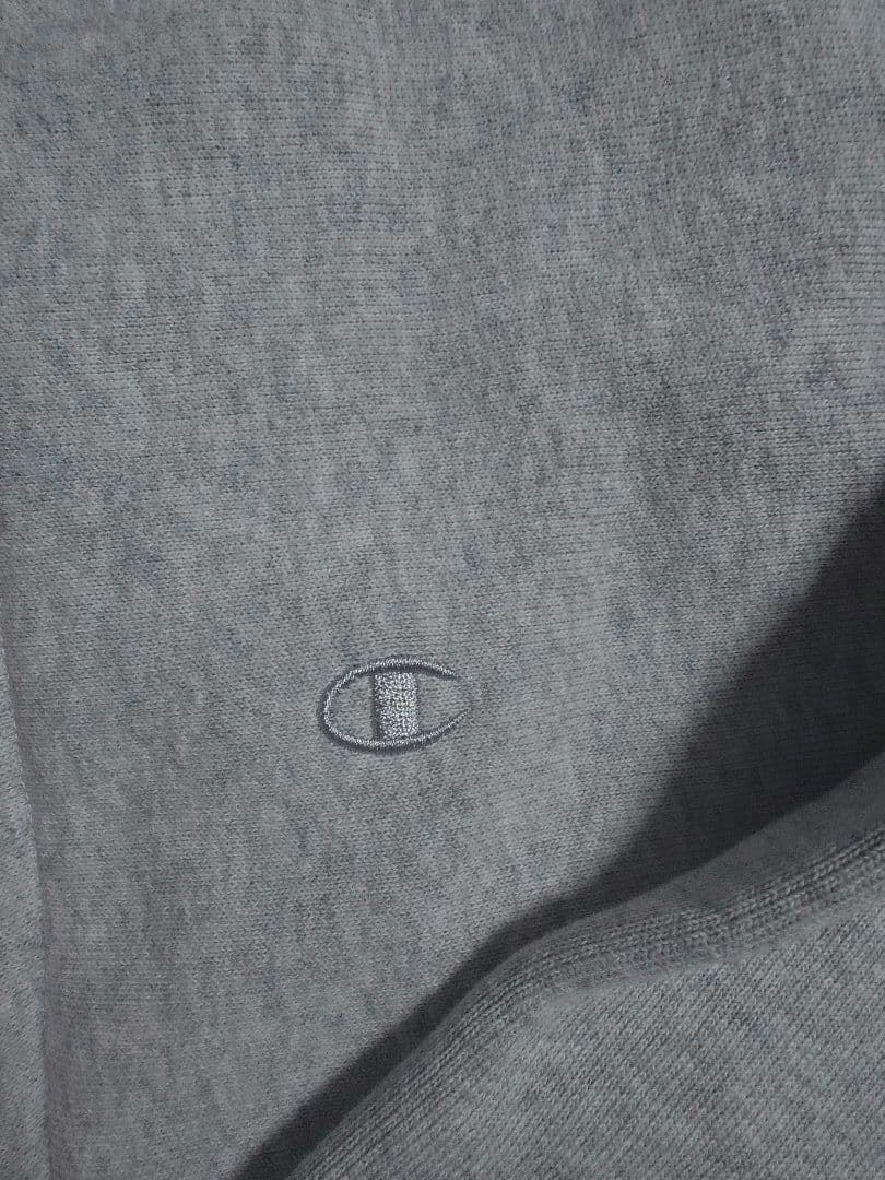 ナノユニバース　Champion グレー スナップカーディガン　Ｌ　スウェット