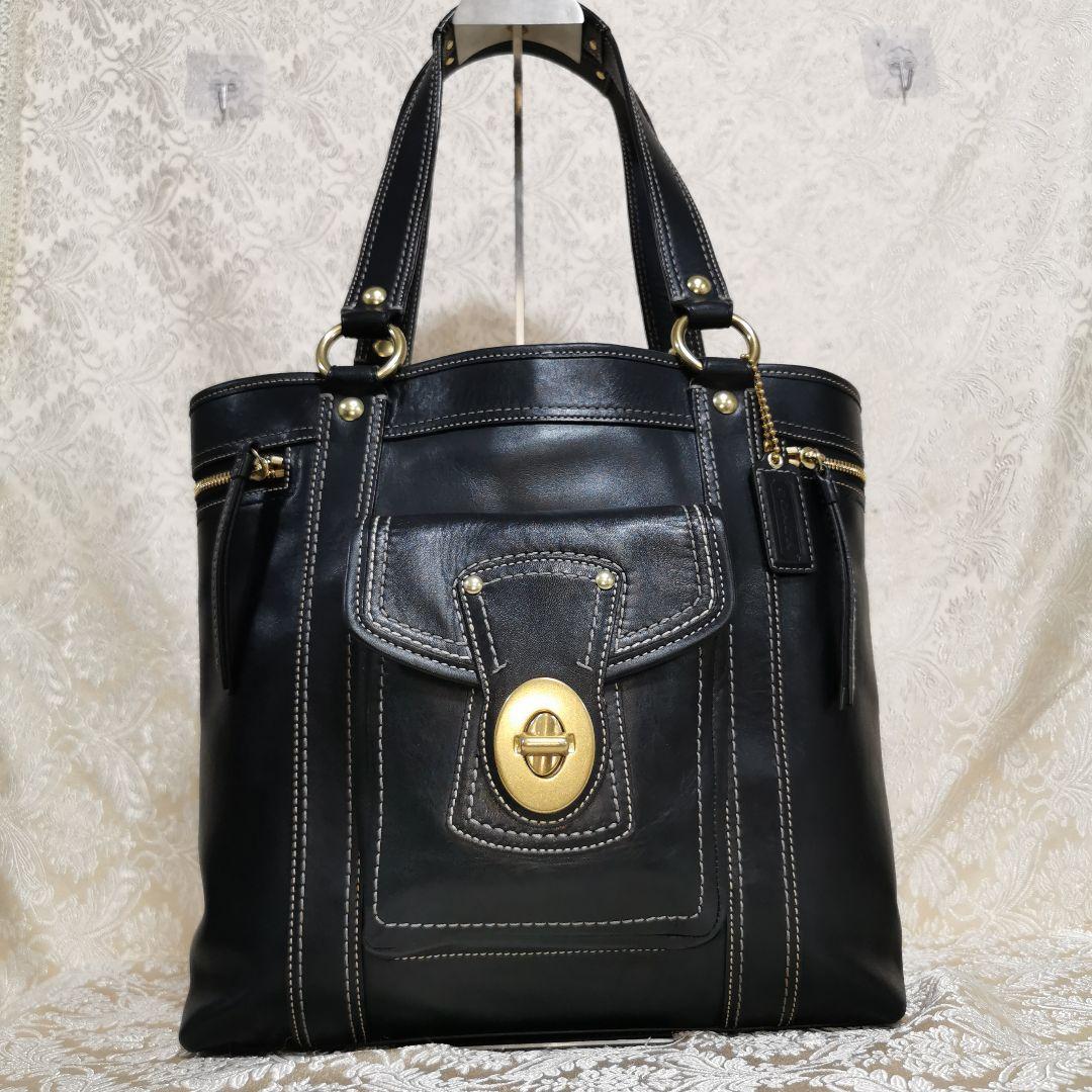 希少　コーチ　COACH　トートバッグ　レザー　F12888