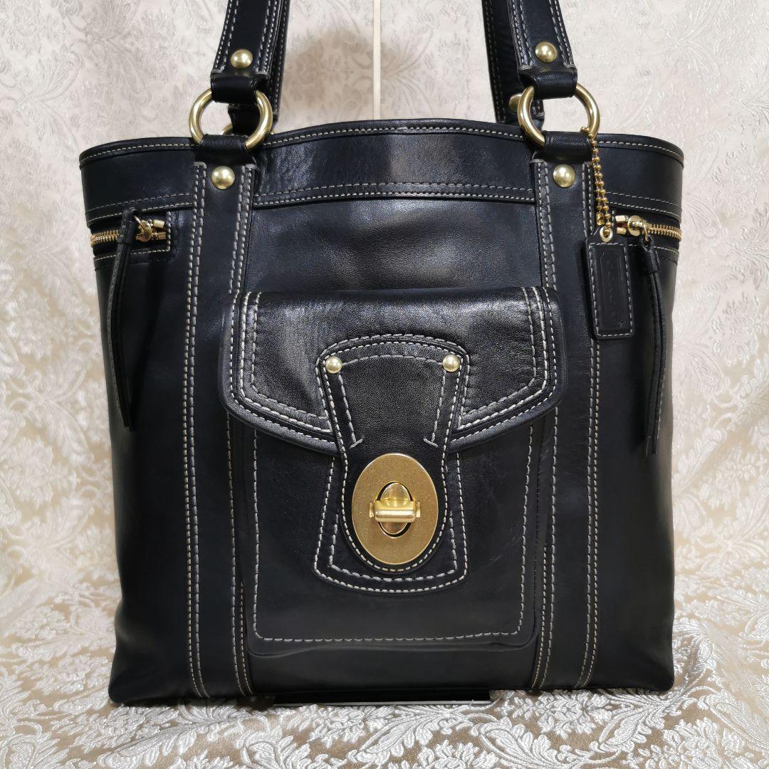 希少　コーチ　COACH　トートバッグ　レザー　F12888
