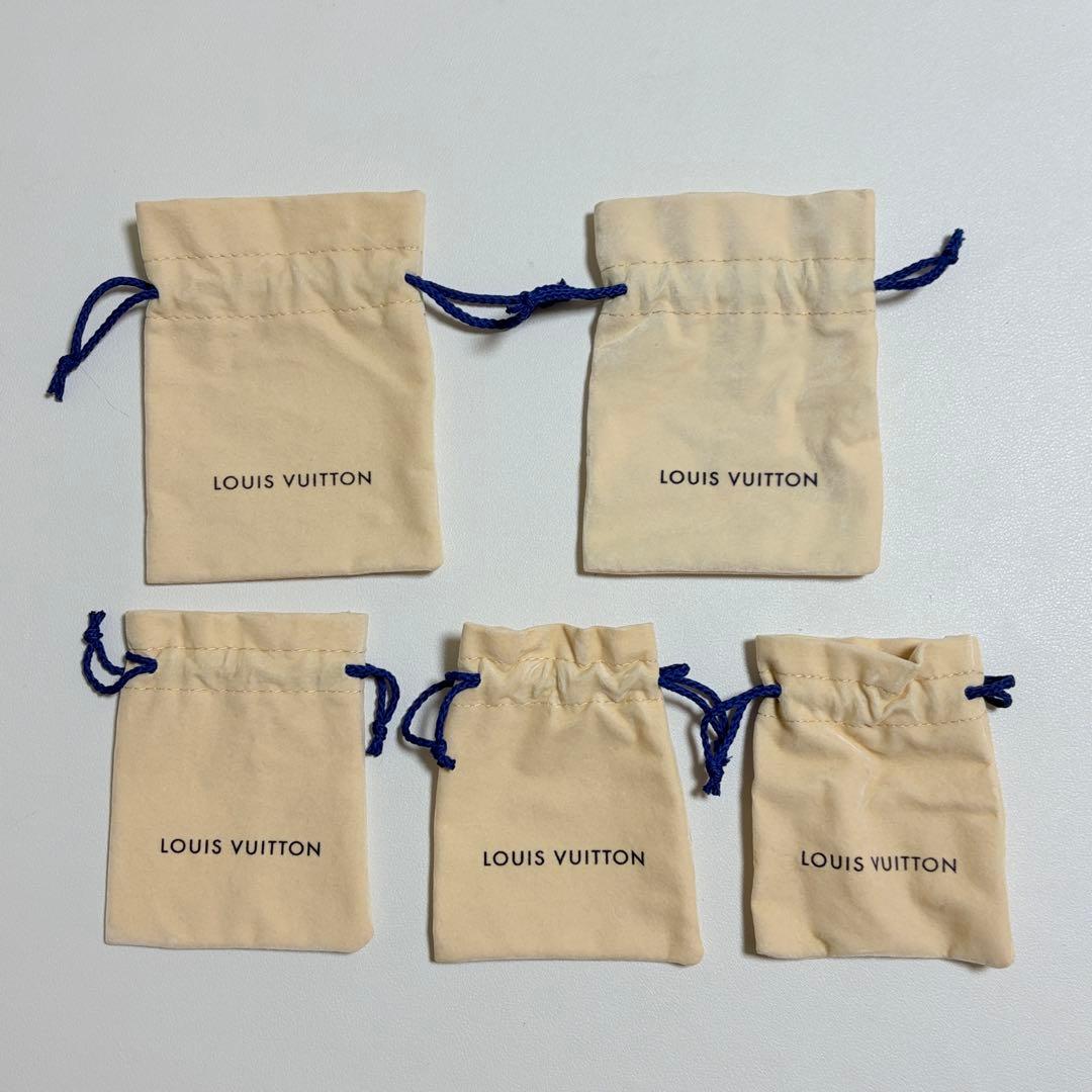 美品　ルイヴィトン　アクセサリー用保存袋　巾着袋　10枚セット　ベロア