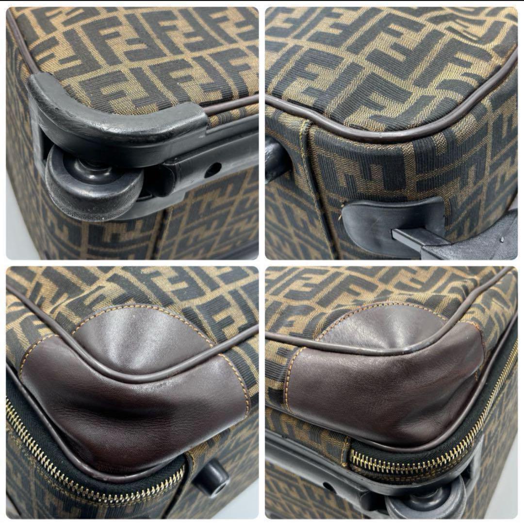 希少品FENDI フェンディ ズッカ柄　2輪キャリーケース　スーツケース　大容量