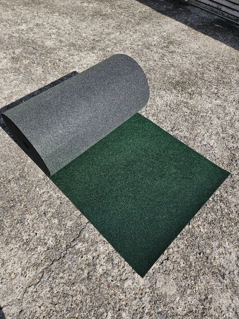 【新品】本格ポリエステル不織布 防草シート(グリーン)厚手　巾1m×50m