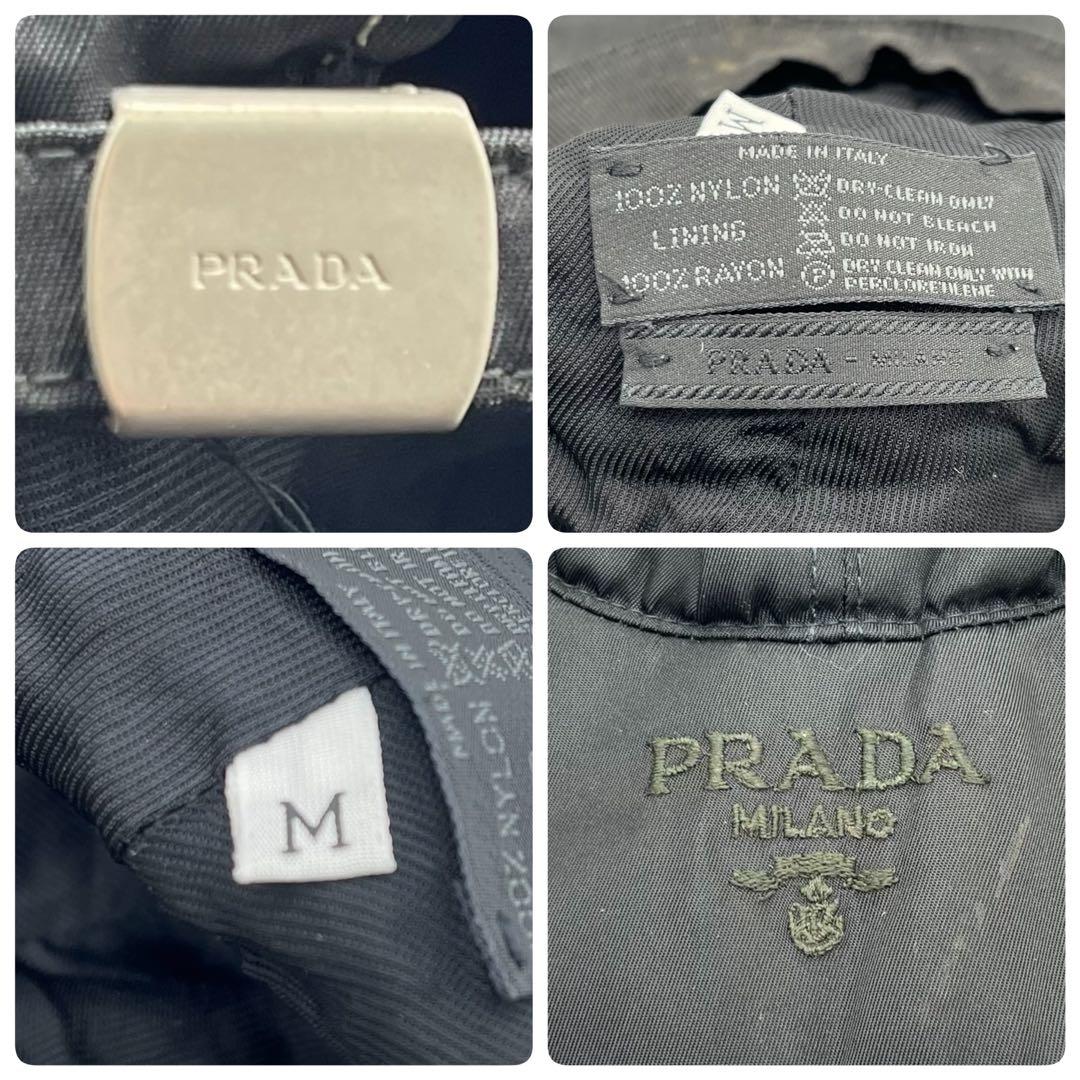 PRADA プラダ キャップ　CAP 帽子 黒　Mサイズ ブラック　144