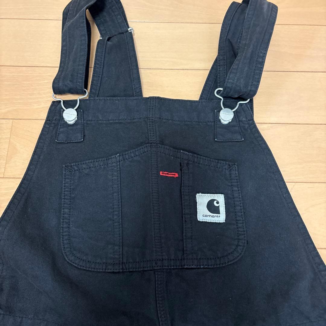 Carhartt ブラックオーバーオール Sサイズ
