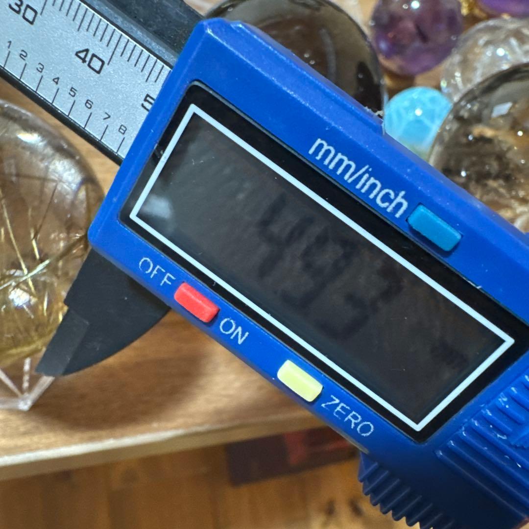 【極上品】コレクション級　ゴールドルチルスフィア 丸玉　約4.93cm鑑定書付