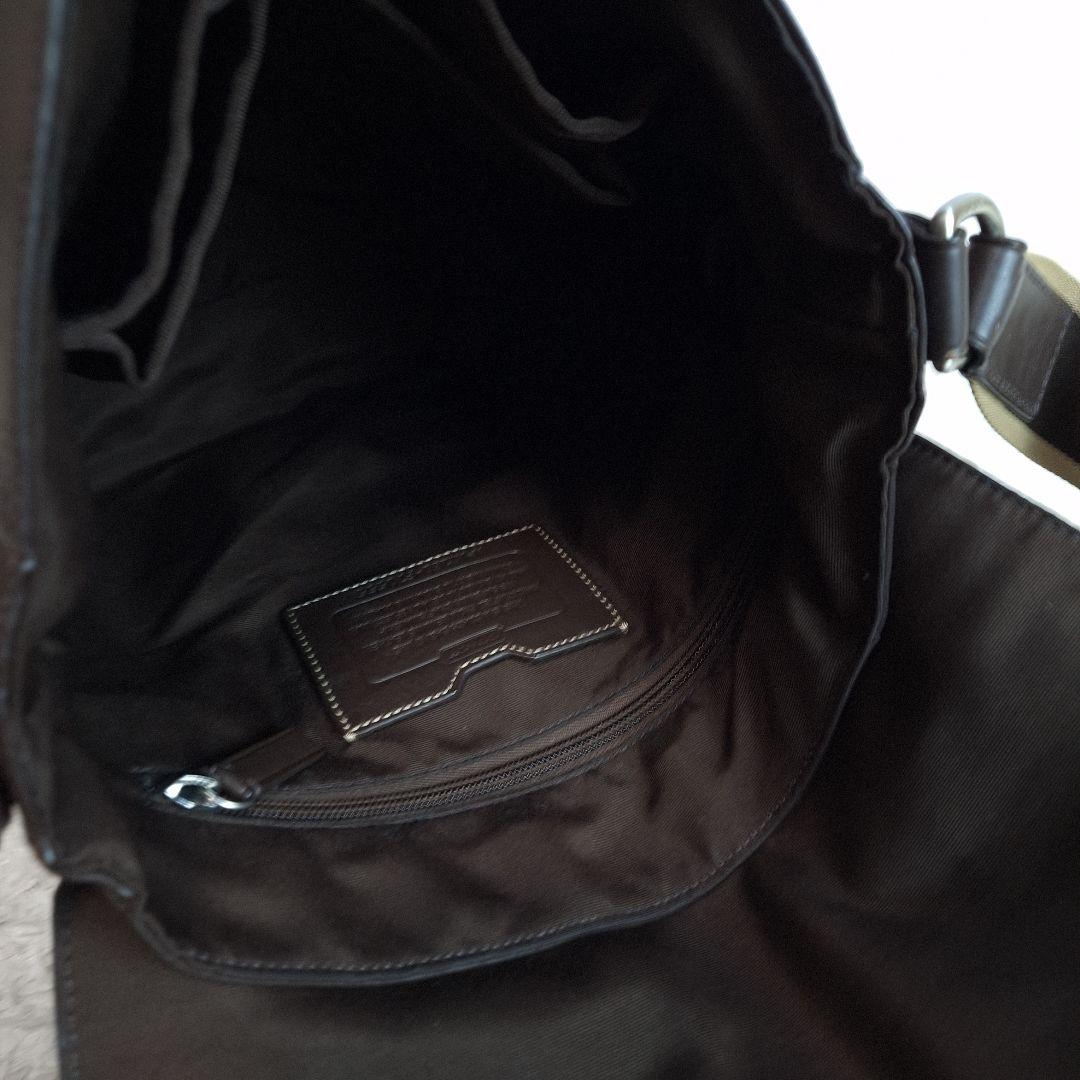 美品✨COACH　コーチ　メッセンジャーバッグ　レザー　ダークブラウン