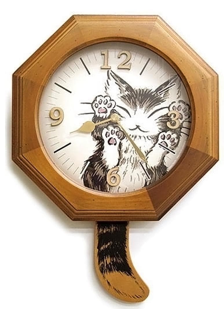わちふぃーるど ダヤン にゃんキューテイル振り子時計
