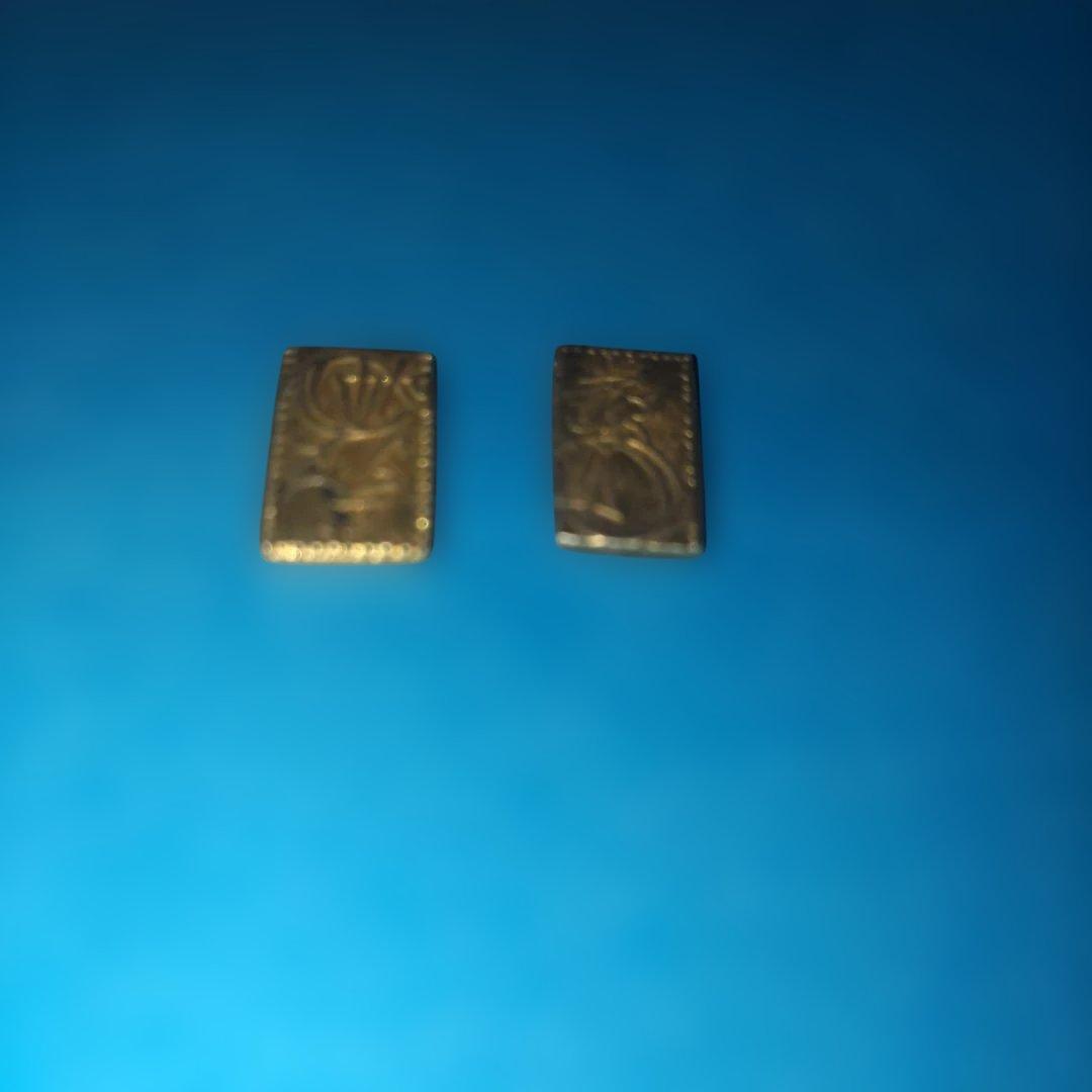 m*t様 二朱判金 ２枚 　２枚セット 　古銭　天保