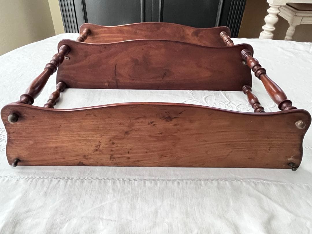 【美品】フランスアンティーク 1900年代 木製3段装飾エタジュール[3764]