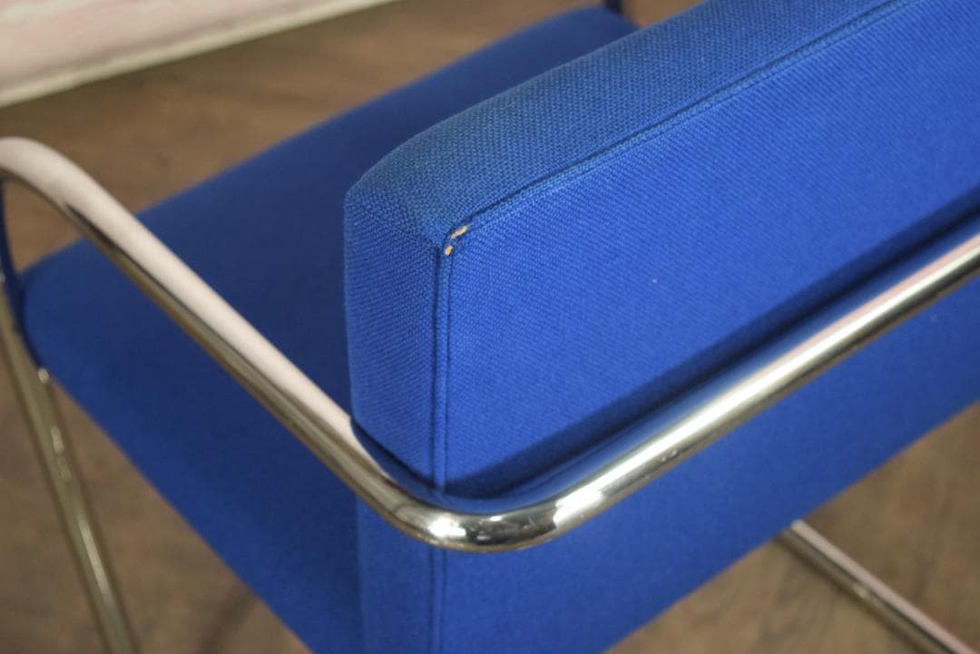 Knoll/ノル ブルーノ アームチェア チューブラー ファブリックブルー d