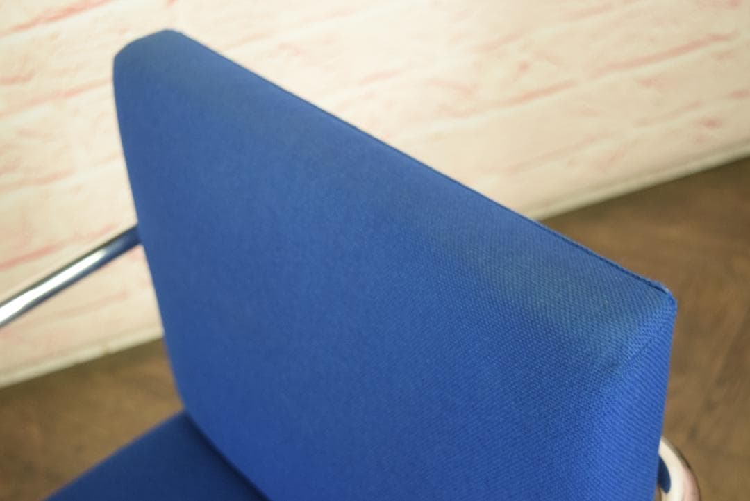 Knoll/ノル ブルーノ アームチェア チューブラー ファブリックブルー d