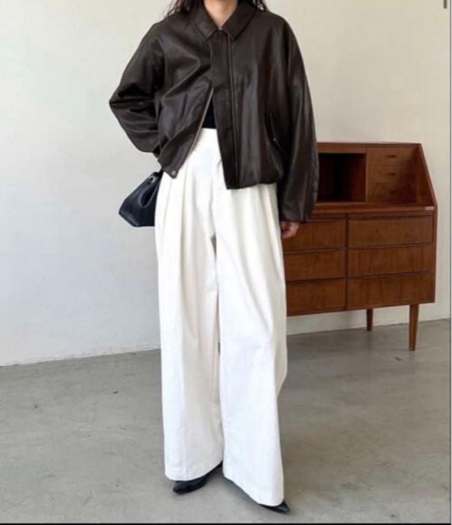 【新品未使用タグ付き】CAPRICIEUXLE'MAGEバルーンレザージャケット