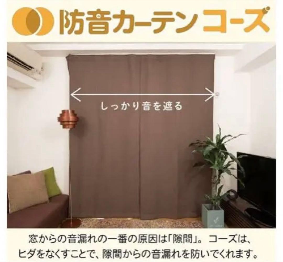 防音カーテン ブラック 110x215cm: ピアリビング 遮光 断熱 日本製