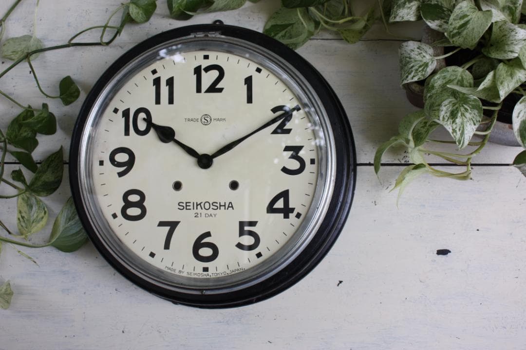 静音 アンティーク 電池式 クオーツ改造 動作品 希少 精工舎