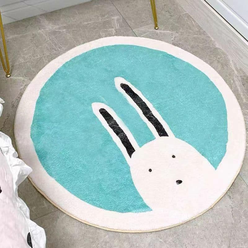 カラー ラグ 140*140cm カーペット モダン おしゃれ 滑り止